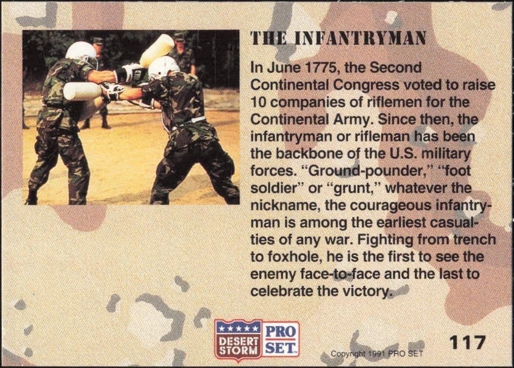 The Infantryman - Back