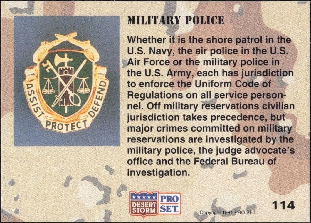 Military Police - Back