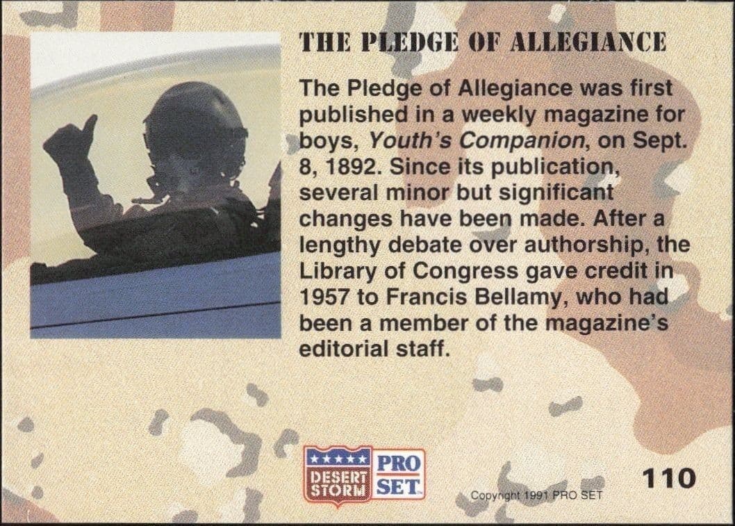 The Pledge OF Allegiance - Back