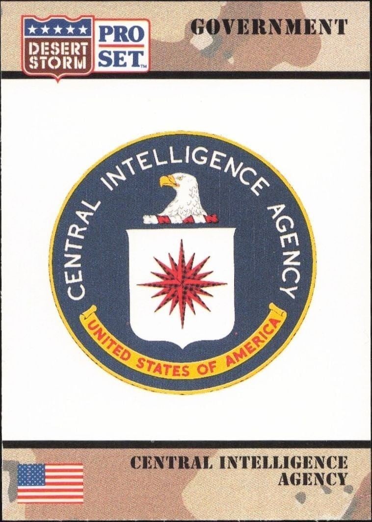 1991 Pro-Set Desert Storm Central Interlligence Agency #102 trading card