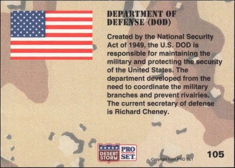 Department Of Defense - Back