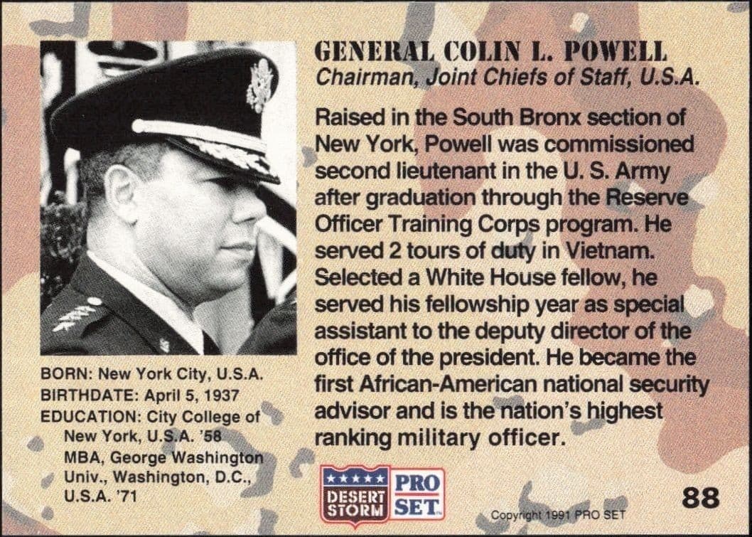 General Colin L. Powell - Back