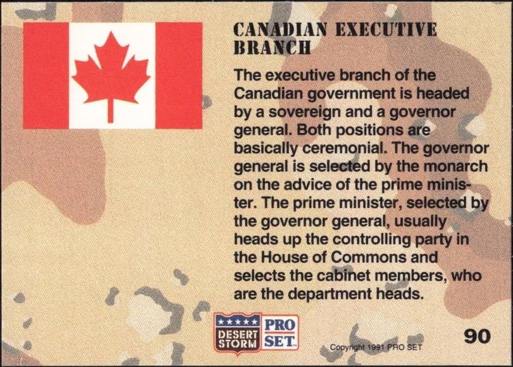 Canadian Executive Branch - Back