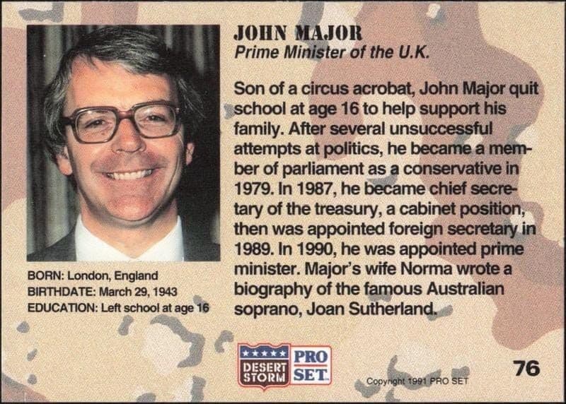 John Major - Back
