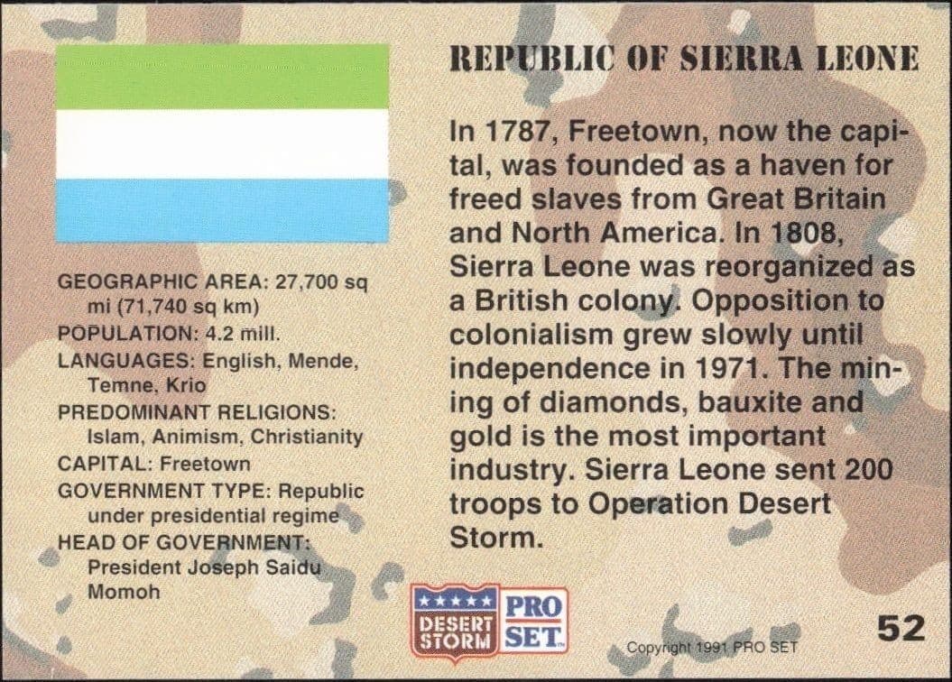 Sierra Leone - Back