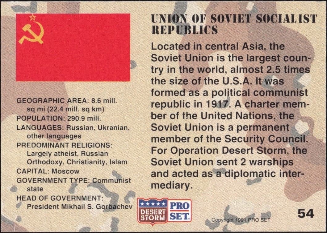 Soviet Union - Back