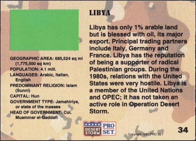 Libya - Back