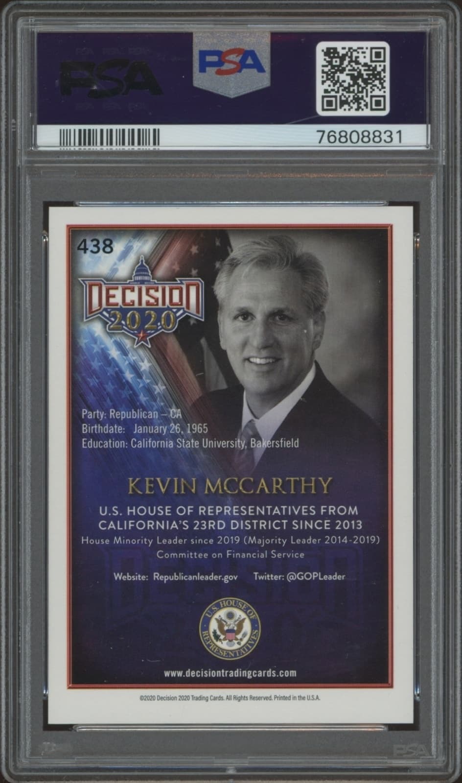 Kevin McCarthy - Back