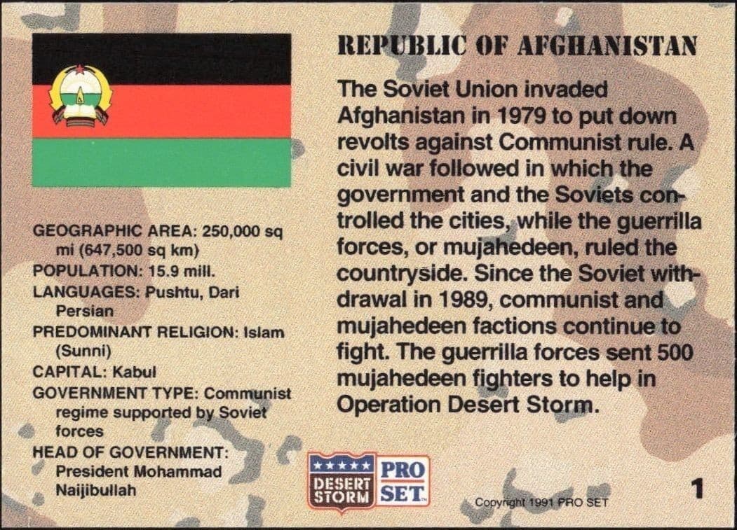 Afganistan - Back