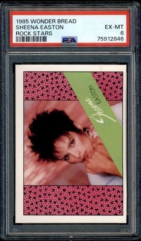 1985 Wonder-Bread Rock Stars Sheena Easton #NA trading card
