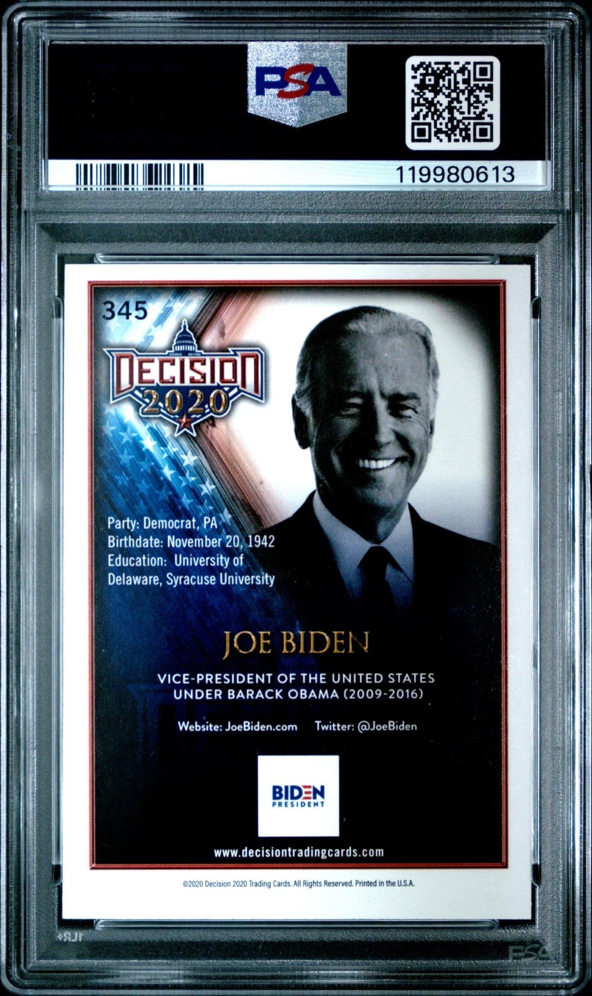 Joe Biden - Back