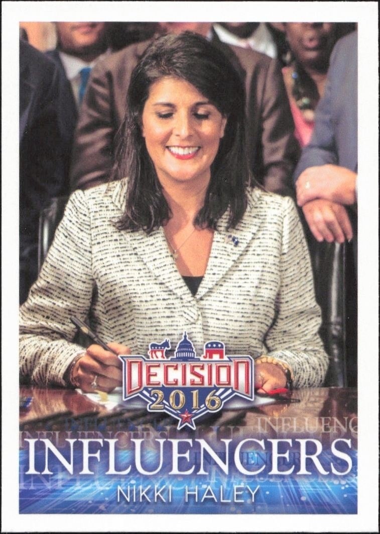 2016 Leaf Decision Nikki Haley #44 trading card