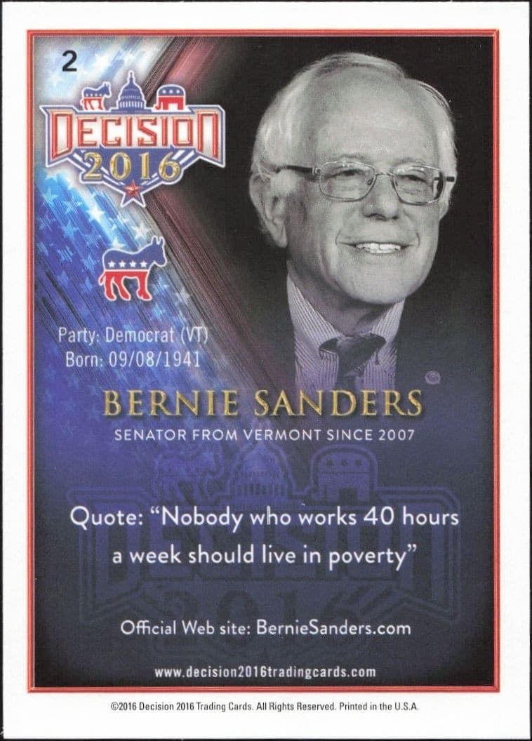 Bernie Sanders - Back