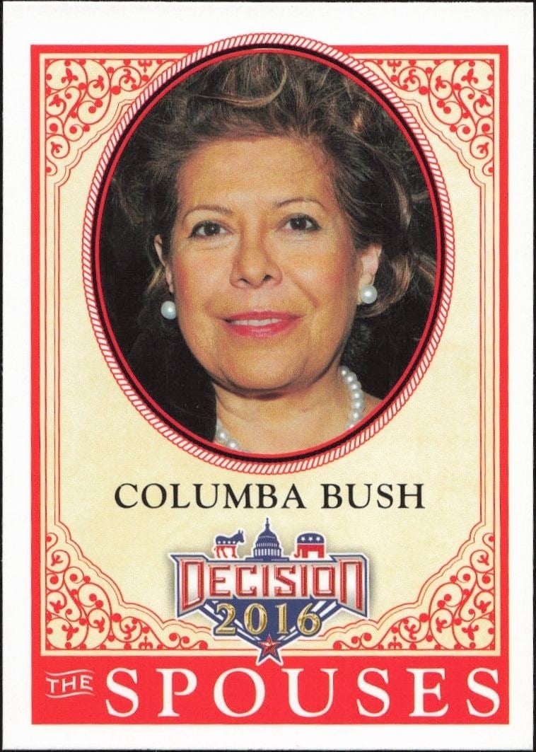 Columba Bush 2016 Leaf Decision #53 Political Trading Card - Front 2016 Leaf Decision Columba Bush #53 political trading card front