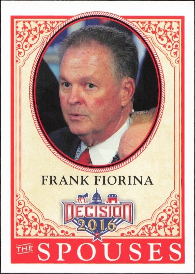 Frank Fiorina 2016 Leaf Decision #51 Political Trading Card - Front 2016 Leaf Decision Frank Fiorina #51 political trading card front