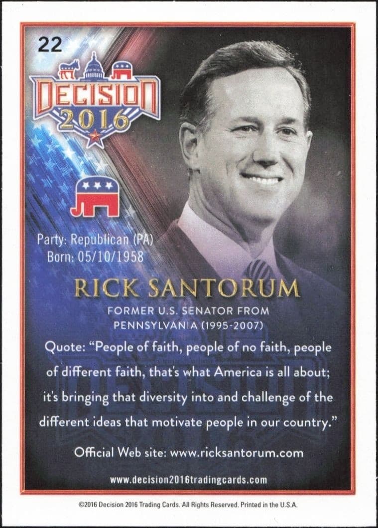 Rick Santorum - Back
