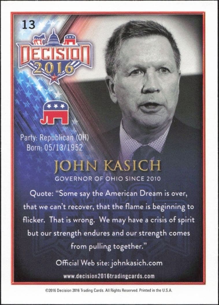 John Kasich - Back