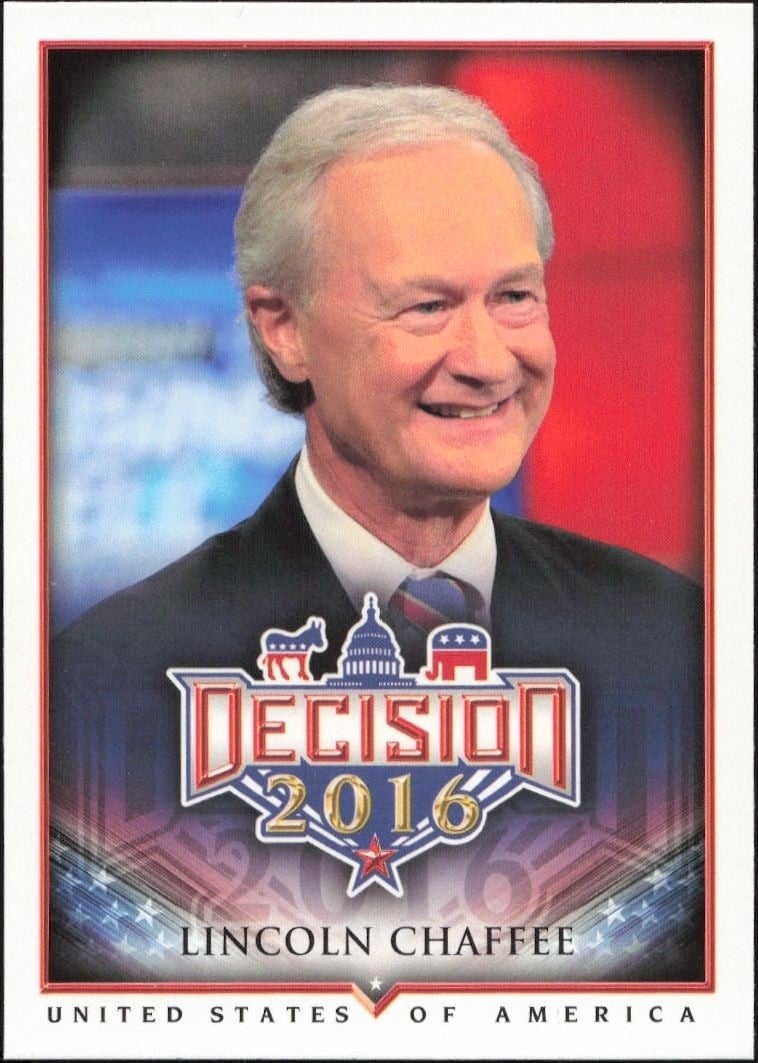 2016 Leaf Decision Lincoln Chaffee #15 trading card