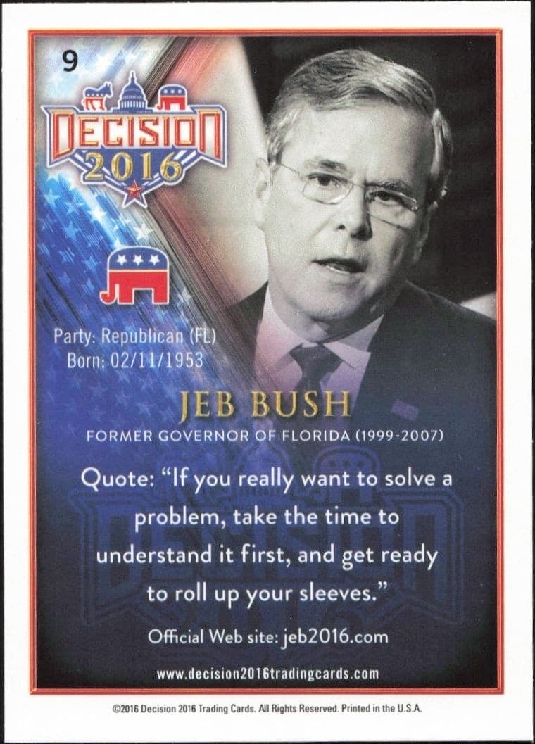 Jeb Bush - Back