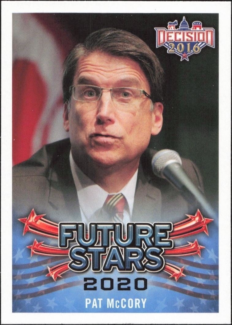 Pat McCory 2016 Leaf Decision #108 Political Trading Card - Front 2016 Leaf Decision Pat McCory #108 political trading card front