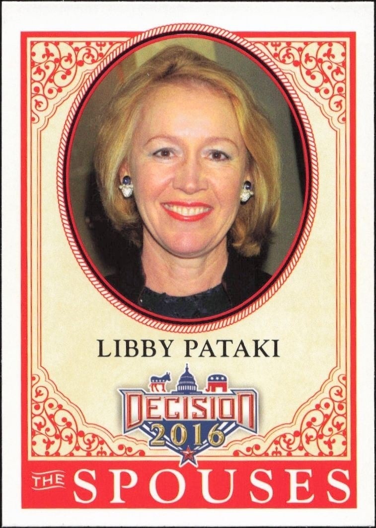Libby Pataki 2016 Leaf Decision #61 Political Trading Card - Front 2016 Leaf Decision Libby Pataki #61 political trading card front