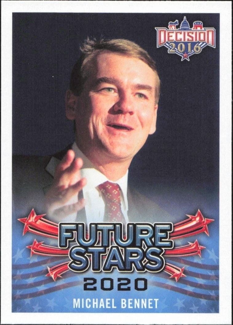 Michael Bennet 2016 Leaf Decision #106 Political Trading Card - Front 2016 Leaf Decision Michael Bennet #106 political trading card front