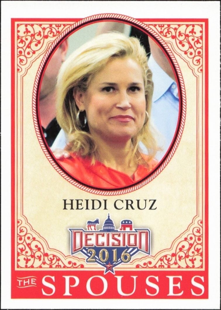 Heidi Cruz 2016 Leaf Decision #54 Political Trading Card - Front 2016 Leaf Decision Heidi Cruz #54 political trading card front