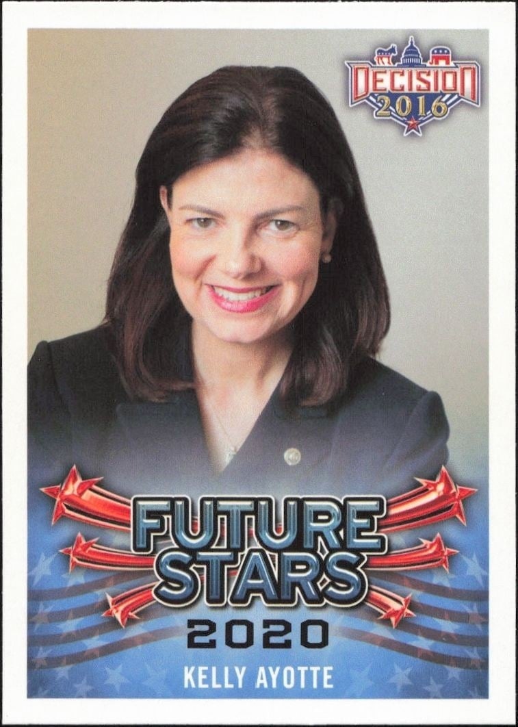 Kelly Ayotte 2016 Leaf Decision #103 Political Trading Card - Front 2016 Leaf Decision Kelly Ayotte #103 political trading card front