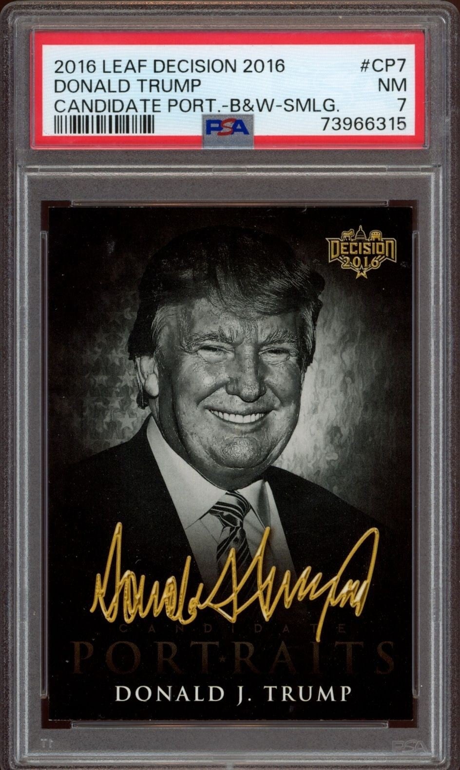 2016 Leaf Decision Donald Trump #CP7 trading card
