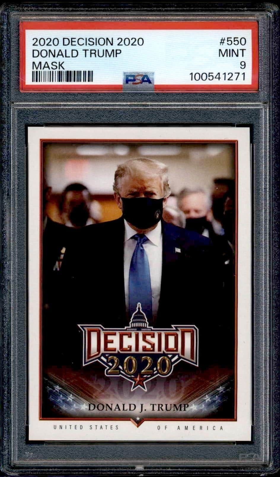 Donald J. Trump 2020 Leaf Decision Series 2 #550 Political Trading Card - Front 2020 Leaf Decision Series 2 Donald J. Trump #550 political trading card front