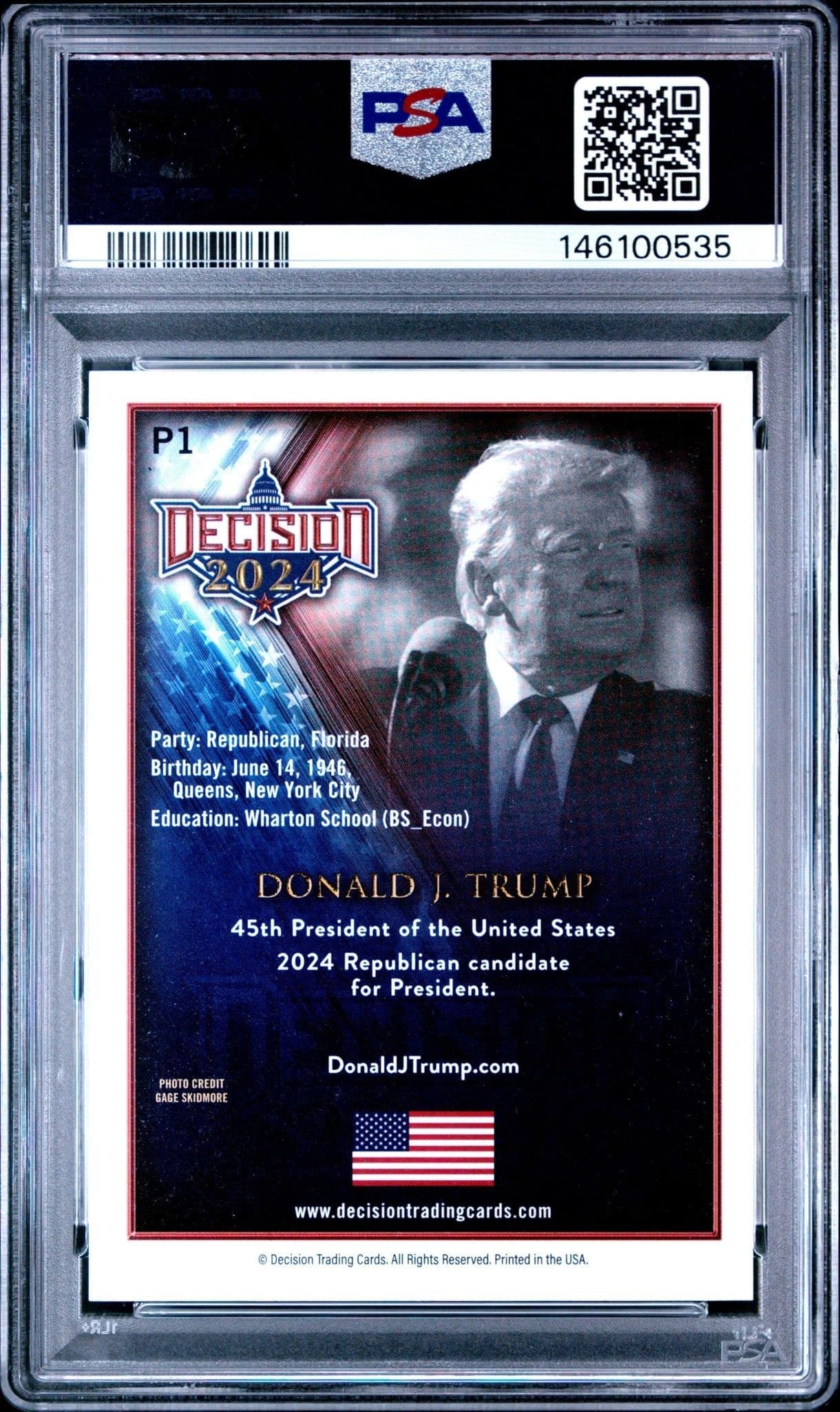 Donald J. Trump - Back