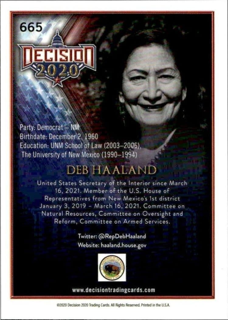 Deb Haaland - Back
