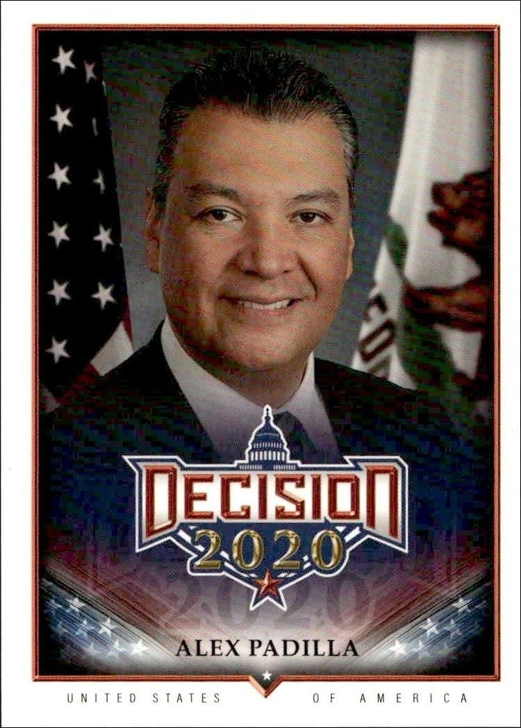 Alex Padilla 2020 Leaf Decision Series 2 #655 Other Non-Sport Trading Card - Front 2020 Leaf Decision Series 2 Alex Padilla #655 other non-sport trading card front
