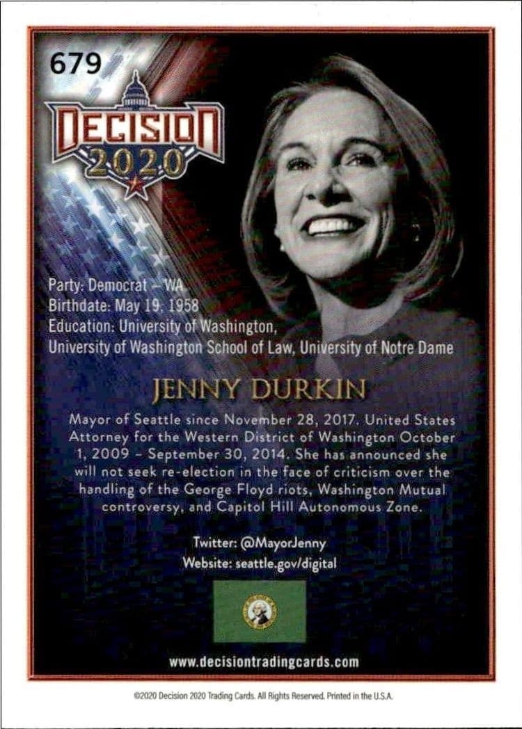 Jenny Durkan - Back