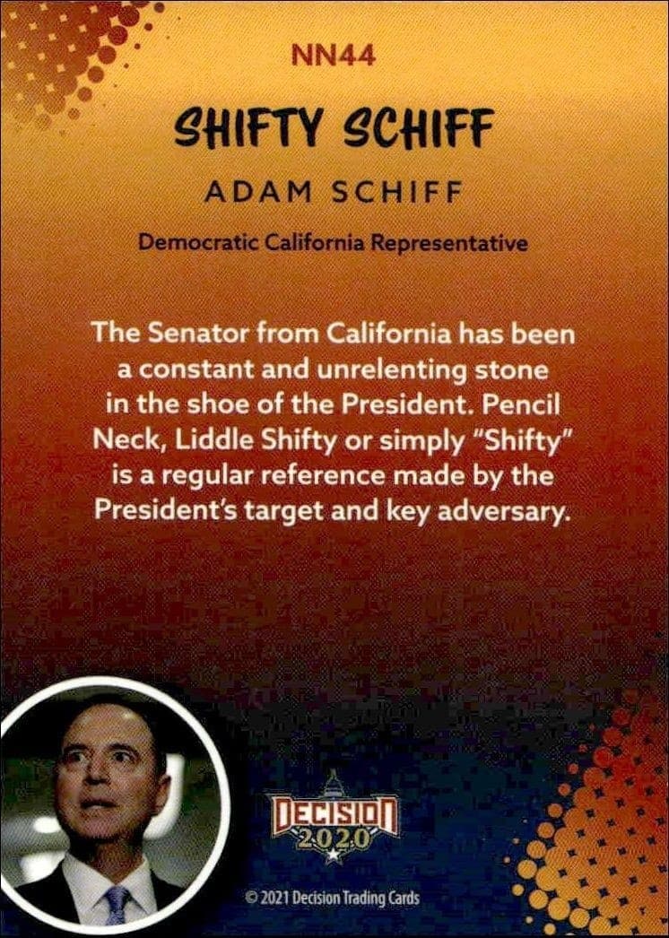 Shifty Schiff - Back