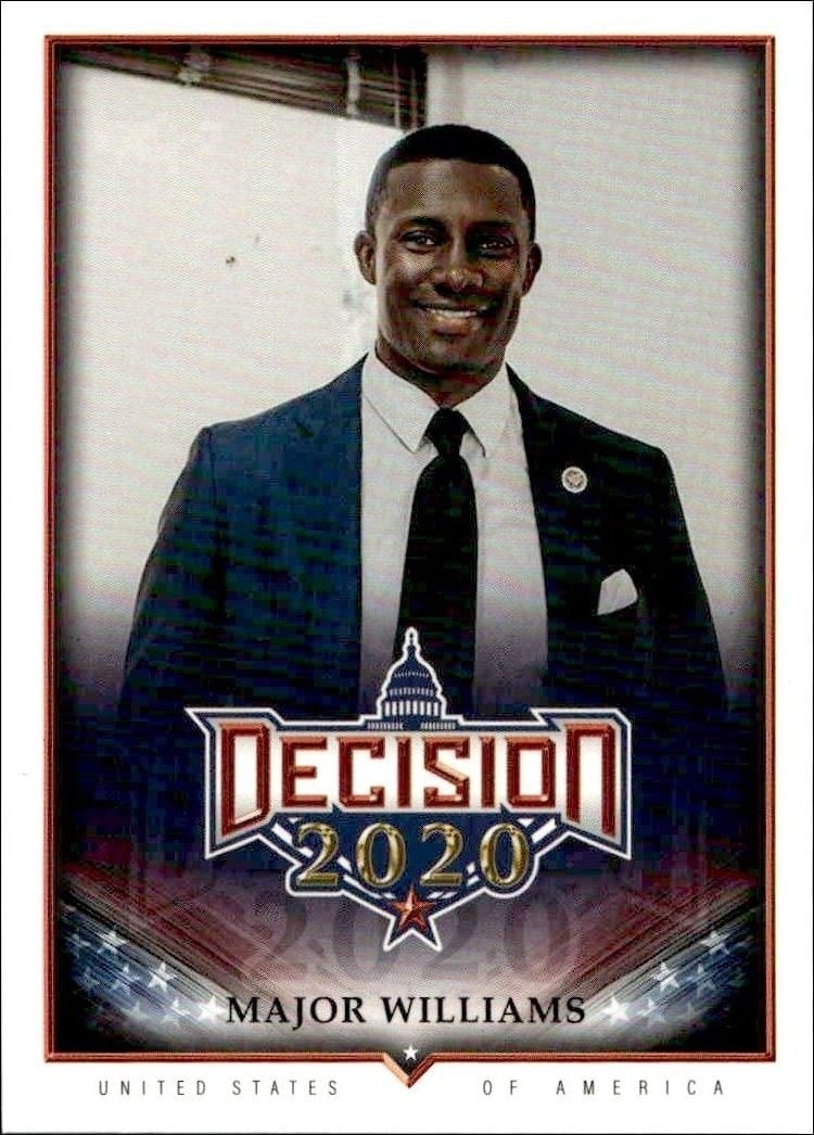 Major Williams 2020 Leaf Decision Series 2 #680 Other Non-Sport Trading Card - Front 2020 Leaf Decision Series 2 Major Williams #680 other non-sport trading card front