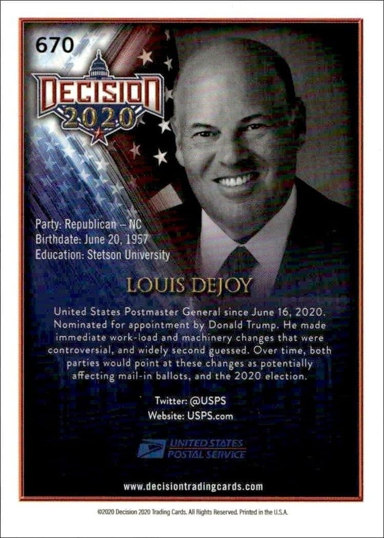 Louis DeJoy - Back