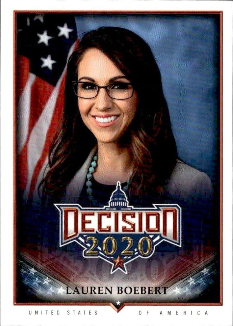 Lauren Boebert 2020 Leaf Decision Series 2 #614 Other Non-Sport Trading Card - Front 2020 Leaf Decision Series 2 Lauren Boebert #614 other non-sport trading card front