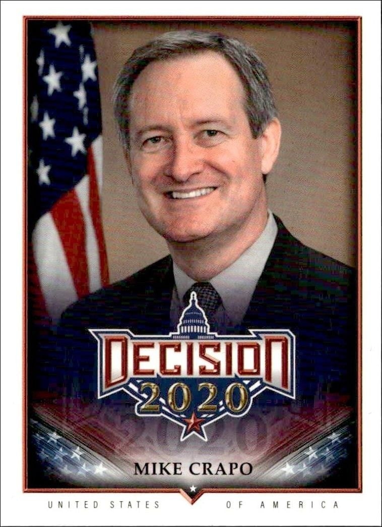 Mike Crapo 2020 Leaf Decision Series 2 #687 Other Non-Sport Trading Card - Front 2020 Leaf Decision Series 2 Mike Crapo #687 other non-sport trading card front