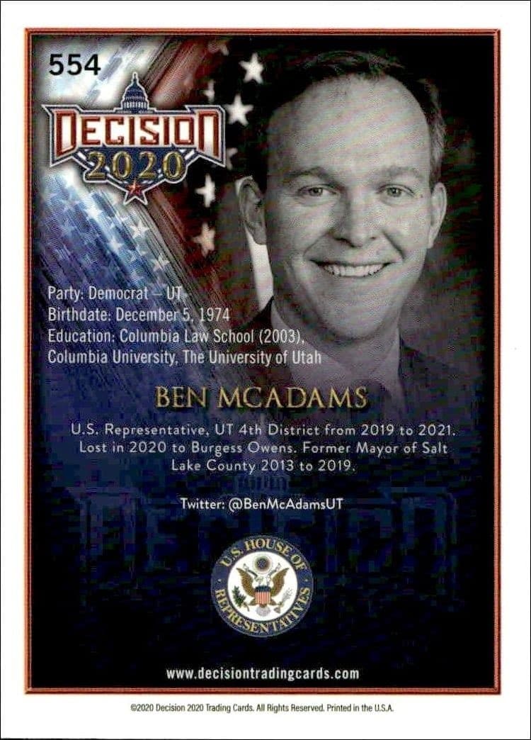 Ben McAdams - Back