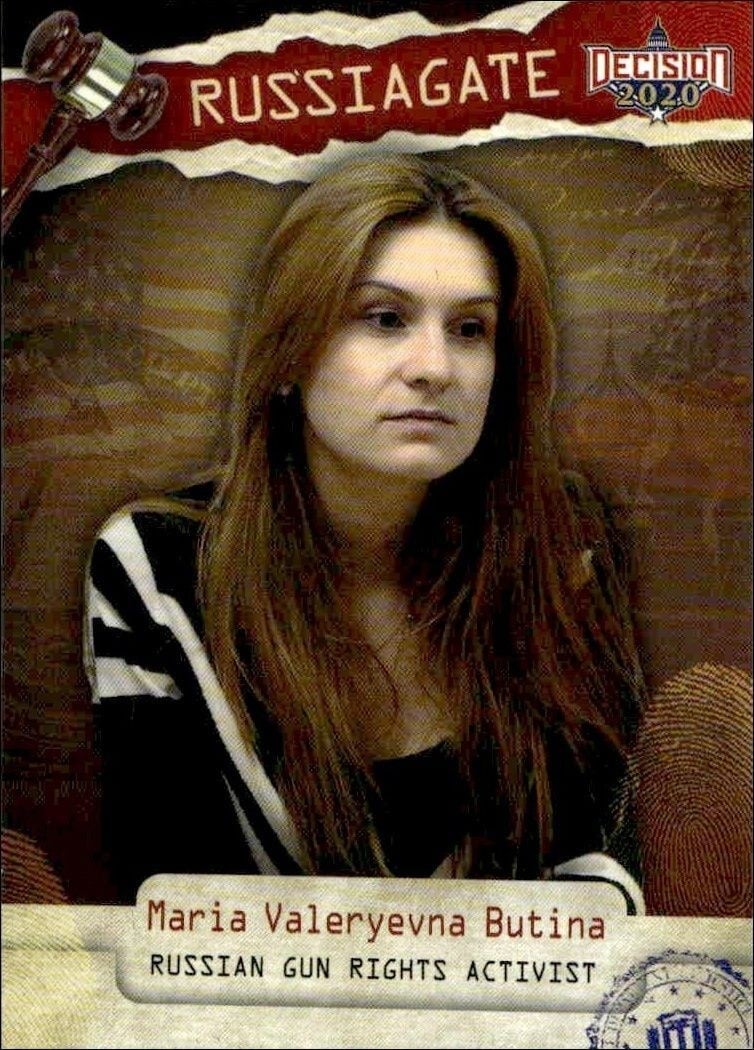 Maria Valeryevna Butina 2021 Leaf Decision Series 2 #RG73 Political Trading Card - Front 2021 Leaf Decision Series 2 Maria Valeryevna Butina #RG73 political trading card front