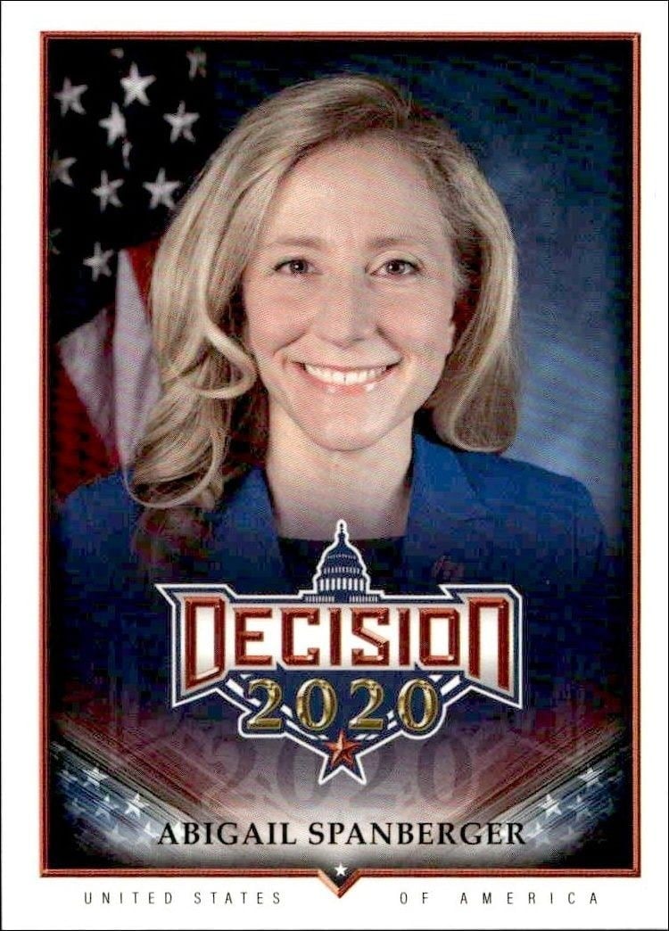 Abigail Spanberger 2020 Leaf Decision Series 2 #555 Other Non-Sport Trading Card - Front 2020 Leaf Decision Series 2 Abigail Spanberger #555 other non-sport trading card front