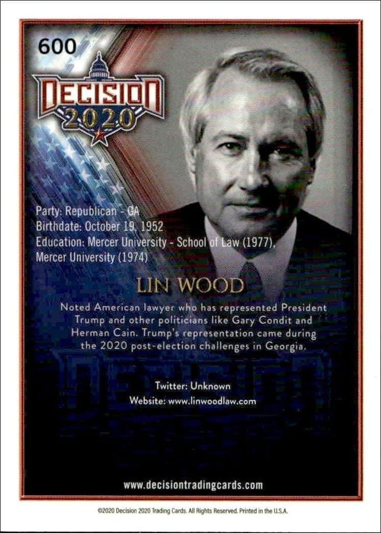 Lin Wood - Back