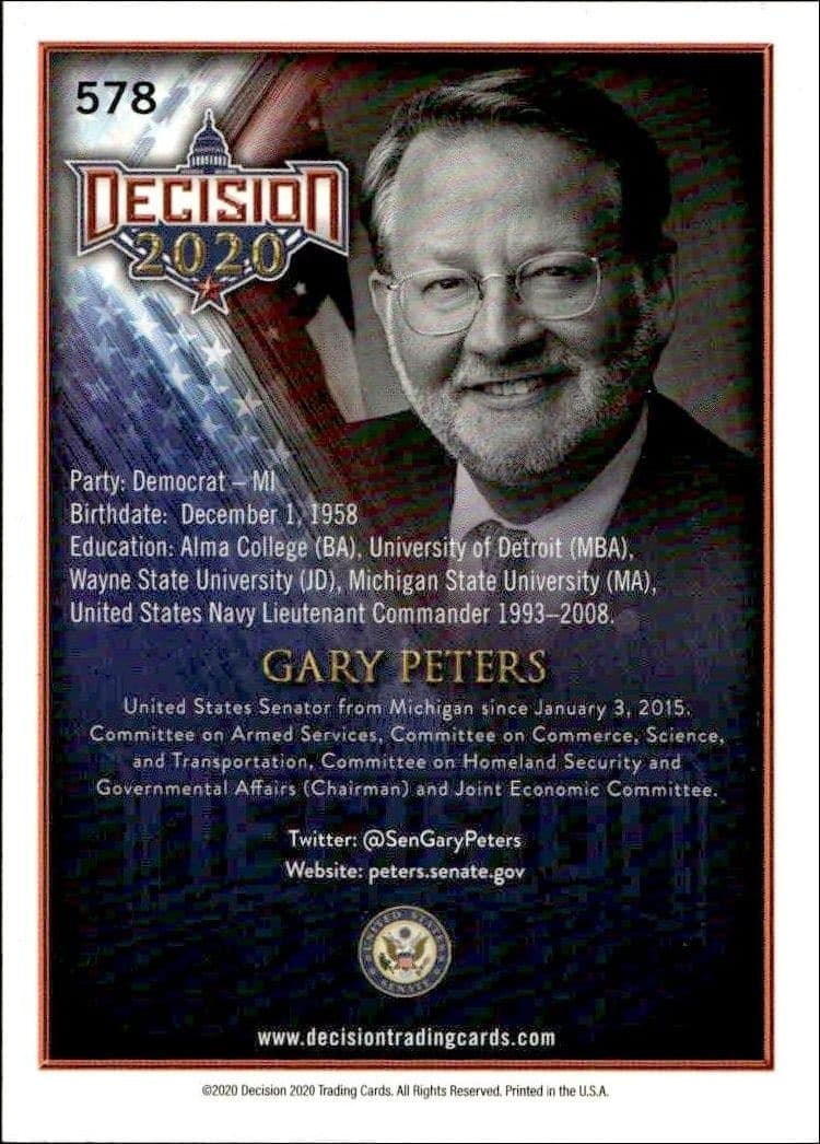 Gary Peters - Back