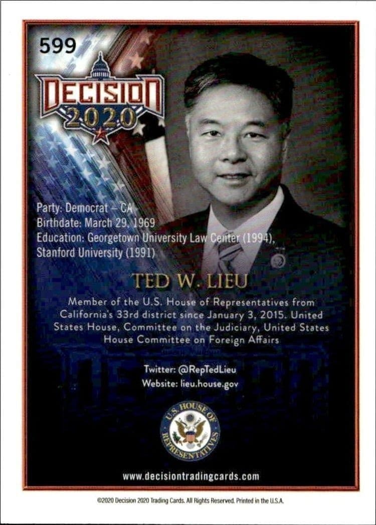 Ted W. Lieu - Back