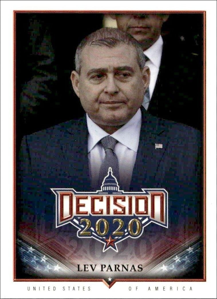 2020 Leaf Decision Series 2 Lev Parnas #547 trading card
