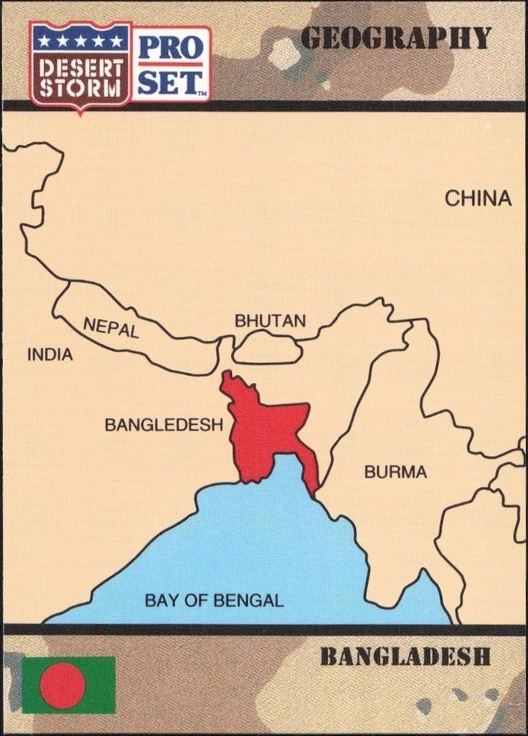 1991 Pro-Set Desert Storm People's Republic Of Bangladesh #7 trading card