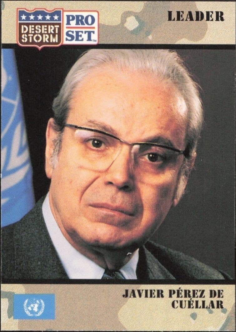 Javier Pérez de Cuéllar - Front