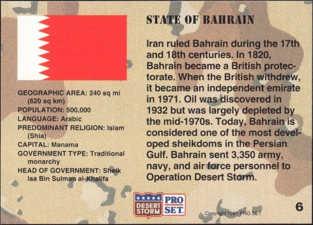 State Of Bahrain - Back