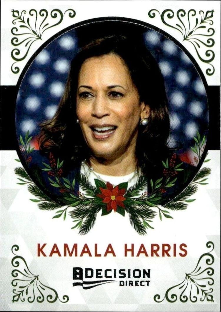 2020 Leaf Decision Direct Holiday Kamala Harris #7 trading card